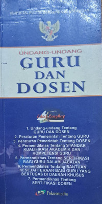 Image of Undang-Undang Guru dan Dosen